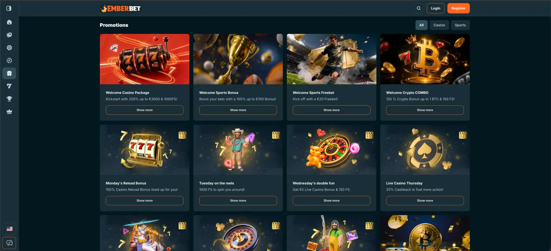 EmberBet No Deposit Bonus for UK players