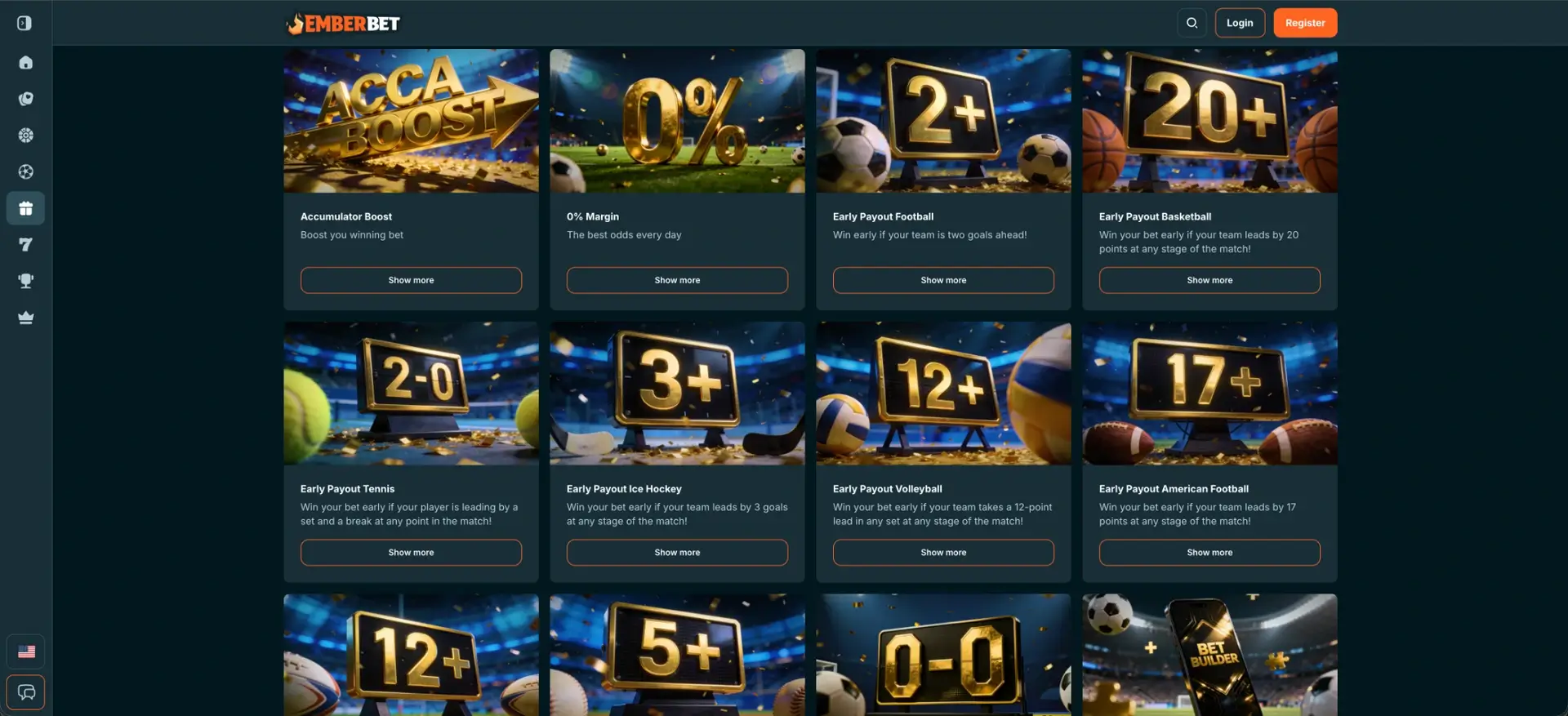 EmberBet sports promotions overview